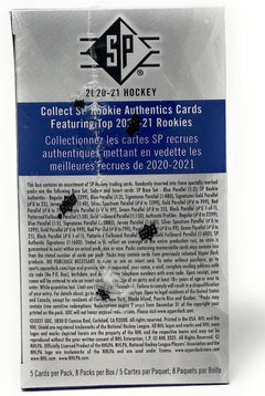 2020/ 2021 Upper Deck SP Hockey Blaster Box - 8 Packs Card Game Upper Deck