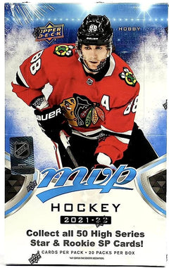 2021-22 Upper Deck MVP Hockey Hobby Box - 20 Packs Card Game Upper Deck