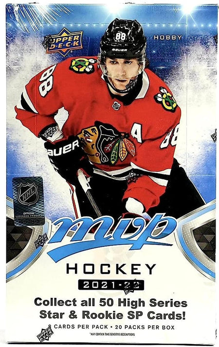 2021-22 Upper Deck MVP Hockey Hobby Box - 20 Packs Card Game Upper Deck