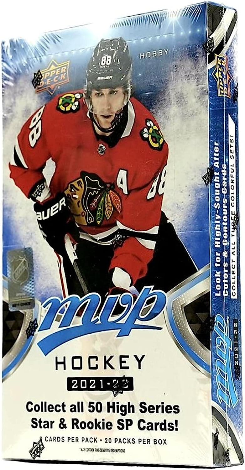 2021-22 Upper Deck MVP Hockey Hobby Box - 20 Packs Card Game Upper Deck