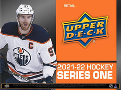 2021-22 Upper Deck Series 1 Hockey Blaster Box - 6 Packs + 1 Bonus Pack Card Game Upper Deck