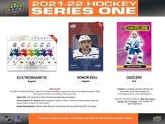 2021-22 Upper Deck Series 1 Hockey Blaster Box - 6 Packs + 1 Bonus Pack Card Game Upper Deck