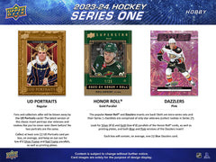 2023-24 Upper Deck Series 1 Hobby Box - 12 Packs Card Game Upper Deck