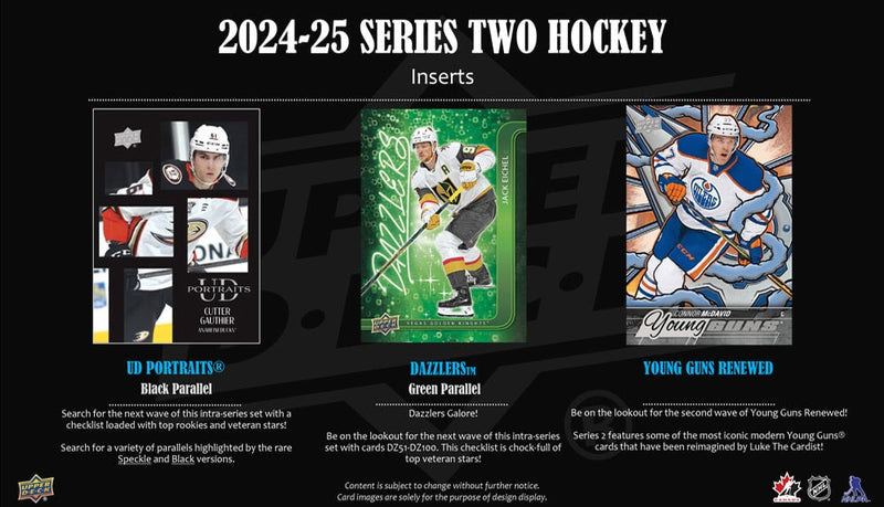 2024-25 Upper Deck Series 2 Hockey Blaster Box - 4 Packs Card Game Upper Deck