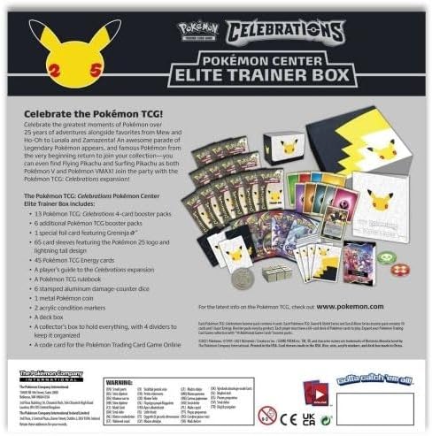 Pokemon TCG: 25th Anniversary Celebrations Elite Trainer Box Card Game Pokemon