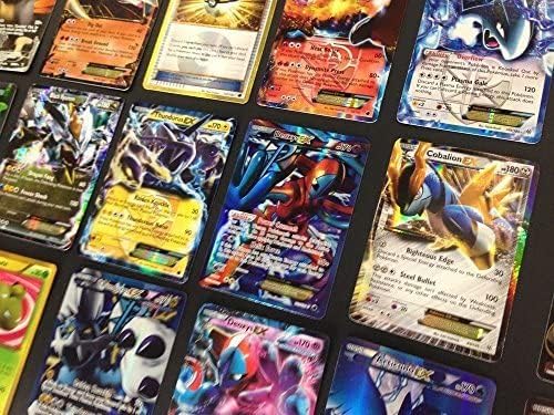 Pokemon TCG: 100 Assorted Cards (Common, Uncommon, Rare, Holo + Guaranteed Ex or Full Art) - Pokemon Individual Card Bundle Card Game Pokemon