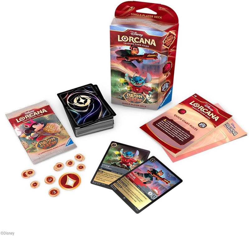 Disney Lorcana TCG: Reign of Jafar Starter Decks - 2 Decks Card Game Ravensburger