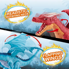 Robo Alive: Ice Breathing Dragon - Blue Toys & Games Zuru