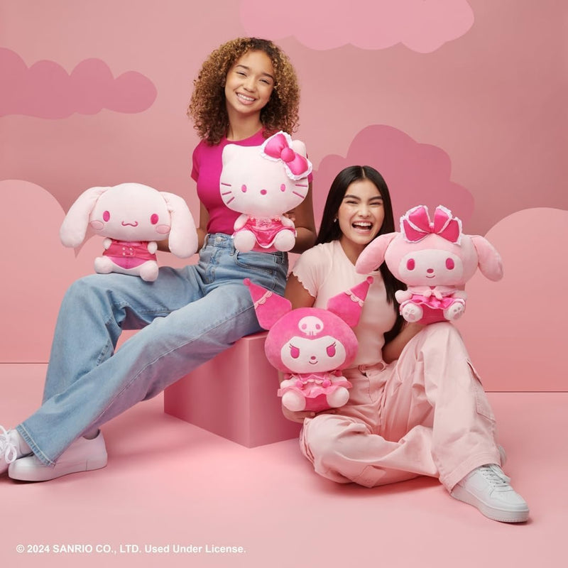 Hello Kitty and Friends: Pink Monochrome My Melody - 12" Plush Plushies Jazwares