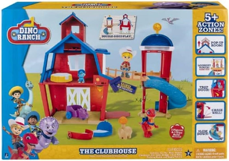 Dino Ranch - The Clubhouse - 12" Playset Bonus 5 Action Zones! Toys & Games Jazwares