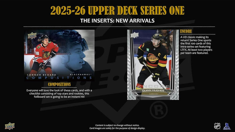 Upper Deck 2025-26 Series 1 Hockey Binder Starter Kit - 1 Pack + Exclusive Sophomore Sensation Card Sports Cards Upper Deck
