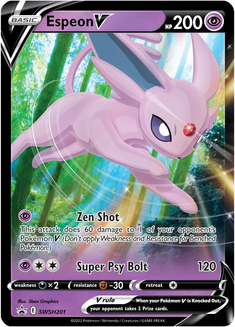 Pokemon TCG: Spring V Heroes Tin - Espeon V Card Game Pokemon