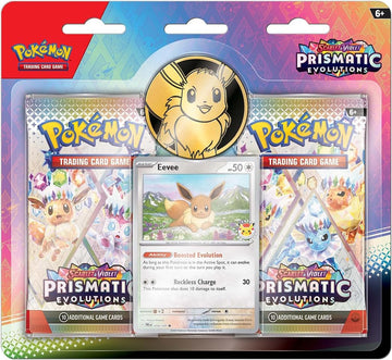 Pokemon TCG: Scarlet & Violet Prismatic Evolutions - 2 Pack Blister & Eevee Promo Card Game Pokemon
