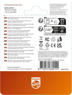 PHILIPS 32GB Micro SDHC UHS-1 U1 & V10 Class 10 Flash Memory Card & Adapter Electronics Philips