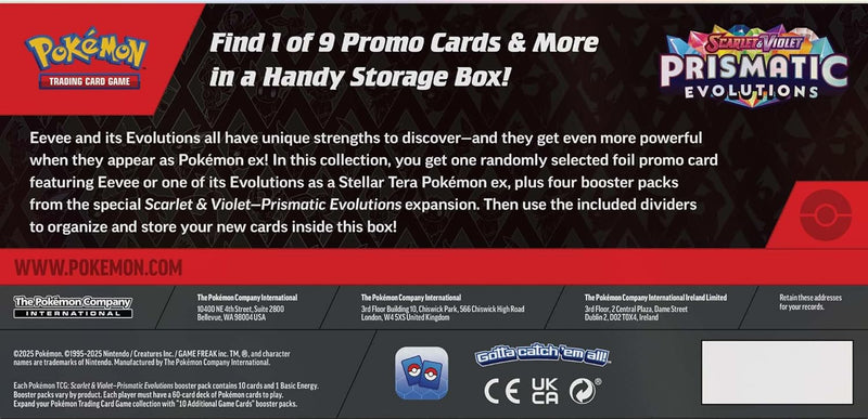 Pokemon TCG: Scarlet & Violet - Prismatic Evolutions Surprise Box Card Game Pokemon