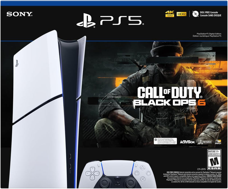 PlayStation 5 Slim System Console 1TB: Call of Duty Black Ops 6 Bundle Digital Edition Playstation 5 Hardware Sony