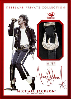 Keepsake: Michael Jackson Bad World Tour Premiere Relics Chase Mini Box Card Set Trading Cards Keepsake