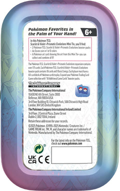 Pokemon TCG: Scarlet & Violet Prismatic Evolutions Mini Tin - Flareon Card Game Pokemon