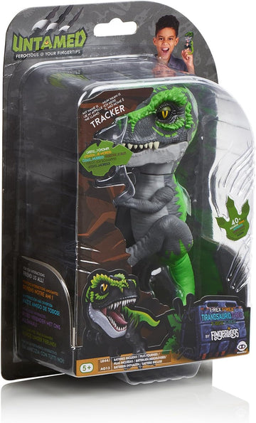 Fingerlings: Untamed Tracker Dino T-Rex (Black/Green) Toys & Games Shopville