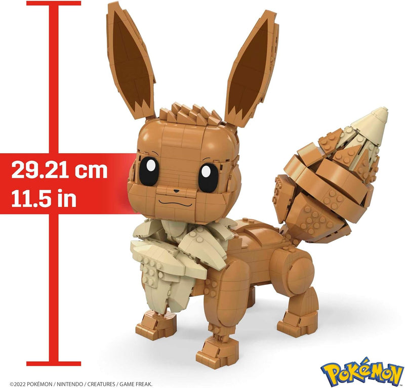MEGA Pokemon: Jumbo Eevee - 824 Piece Building Set - Articulated and Poseable Toys & Games Mattel