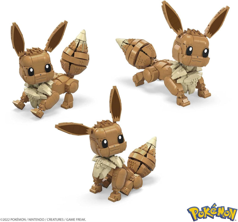 MEGA Pokemon: Jumbo Eevee - 824 Piece Building Set - Articulated and Poseable Toys & Games Mattel