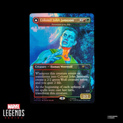 Magic: The Gathering TCG: Spider-Man Legends - Man-Wolf Action Figure & Card Toys & Games Marvel