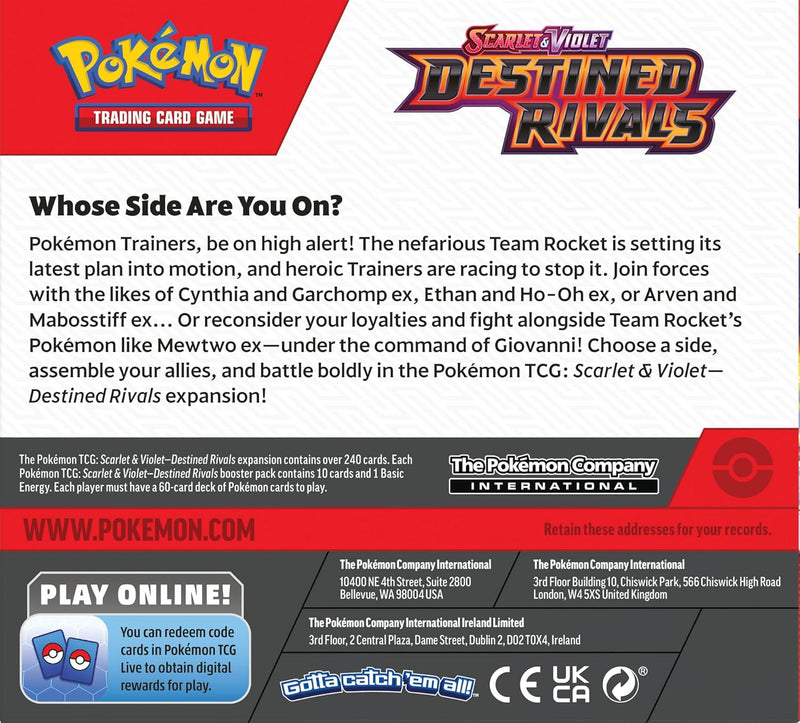Pokemon TCG: Scarlet & Violet - Destined Rivals Booster Box - 36 Packs Card Game Pokemon