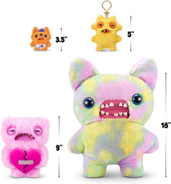Fuggler: Love Fugg - Wide Eyed Weirdo Pink Collectible Plush Toys & Games Zuru