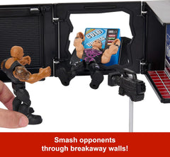 WWE Mattel Knuckle Crunchers: 2-in-1 Final Boss Microphone & Playset & The Rock Toys & Games Mattel
