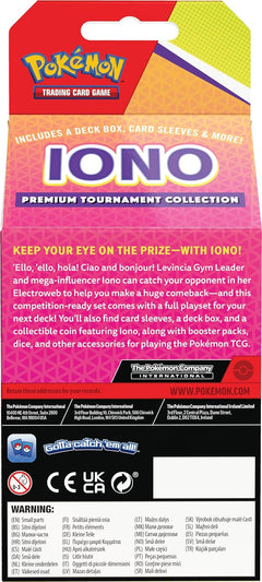 Pokemon TCG: Iono Premium Tournament Collection Card Game Pokemon