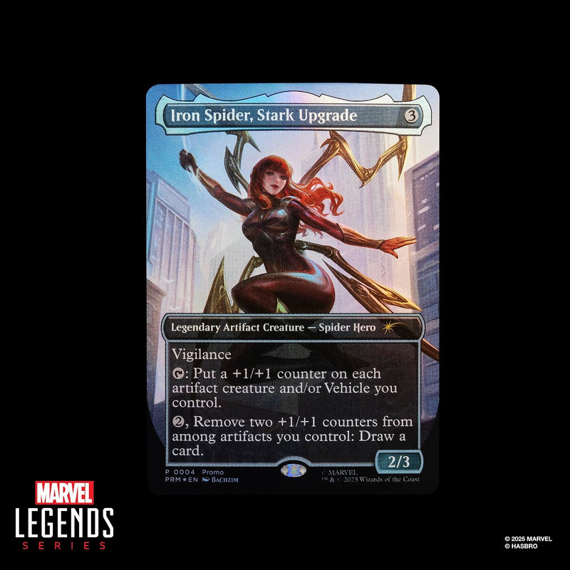 Magic: The Gathering TCG: Spider-Man Legends - Iron Spider Action Figure & Card Toys & Games Marvel