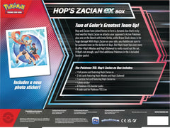 Pokemon TCG: Hop’s Zacian ex Box Card Game Pokemon