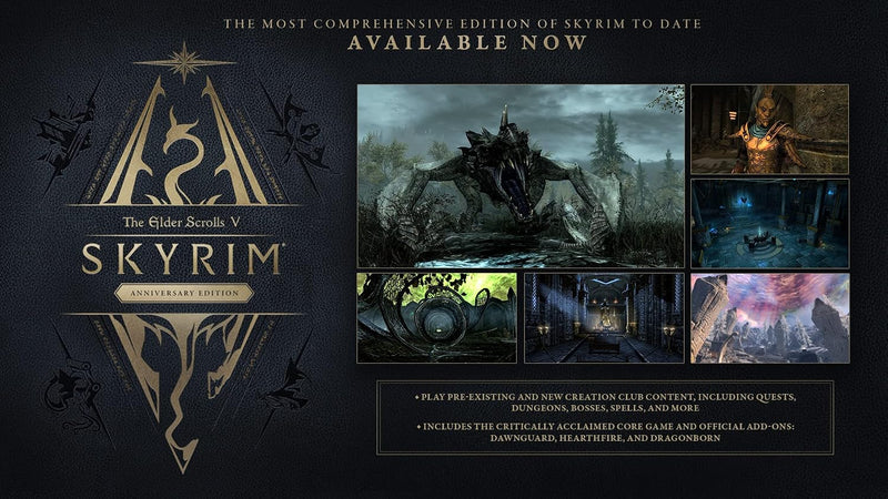 The Elder Scrolls V 5: Skyrim Anniversary Edition (Xbox One & Series X) Xbox One Video Game Bethesda