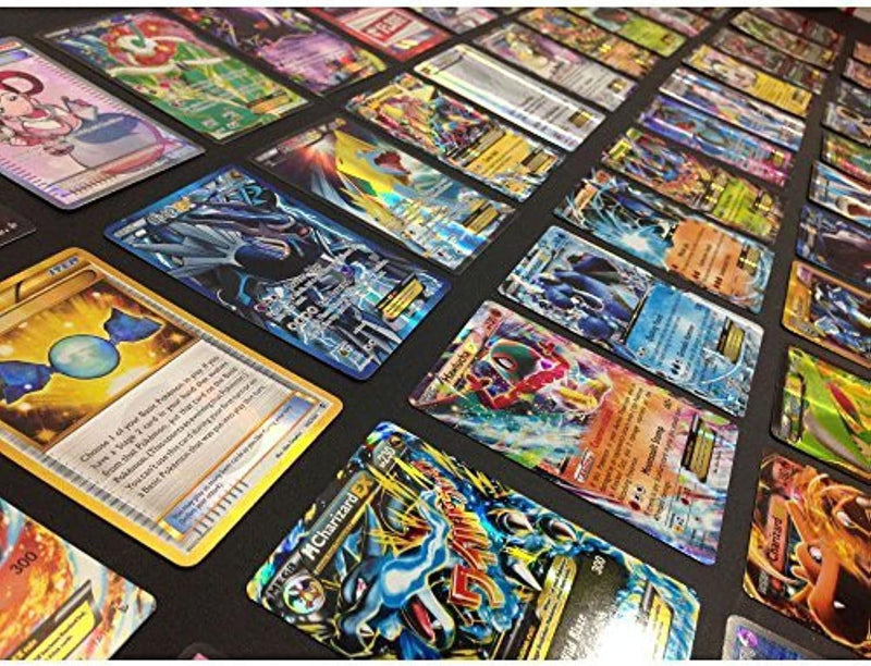 Pokemon TCG: 100 Assorted Cards (Common, Uncommon, Rare, Holo + Guaranteed Ex or Full Art) - Pokemon Individual Card Bundle Card Game Pokemon