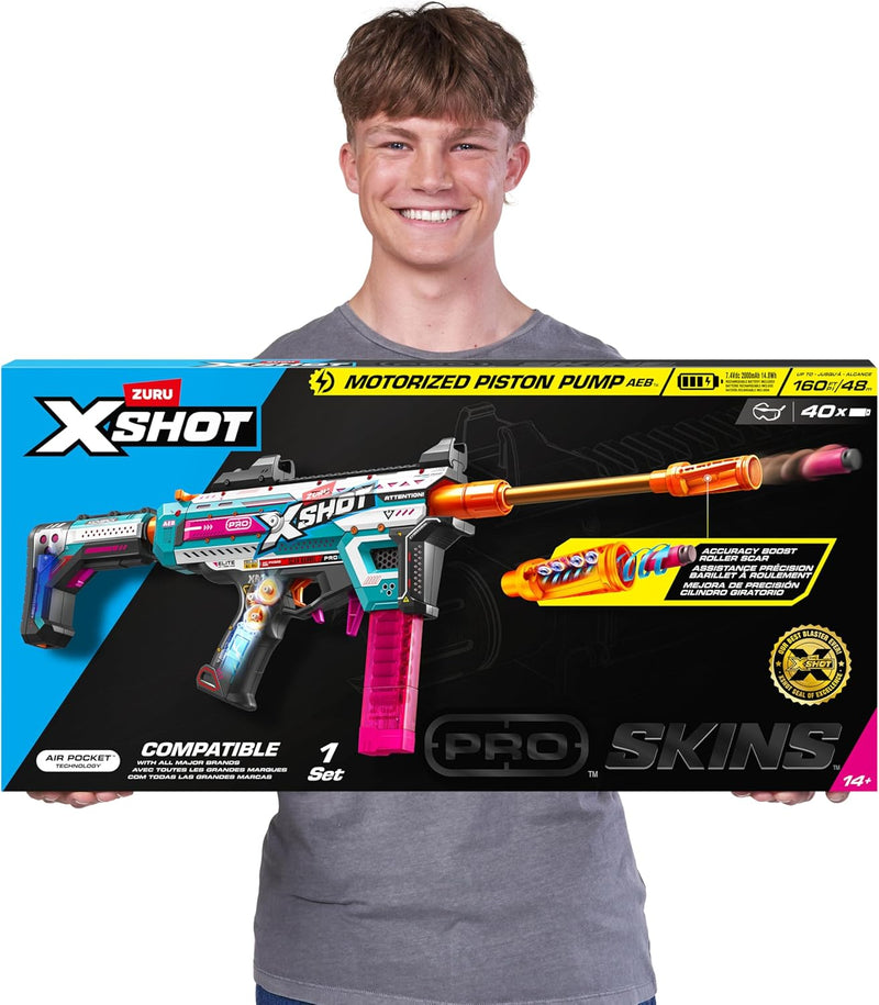 XSHOT Pro Motorized Piston Pump Toy Dart Blaster Toys & Games Zuru