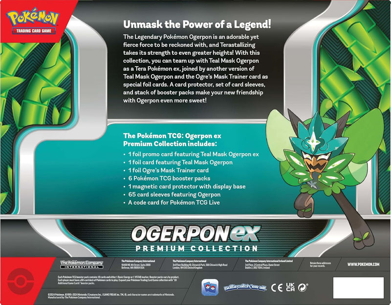 Pokemon TCG: Ogerpon EX Premium Collection Box Card Game Pokemon