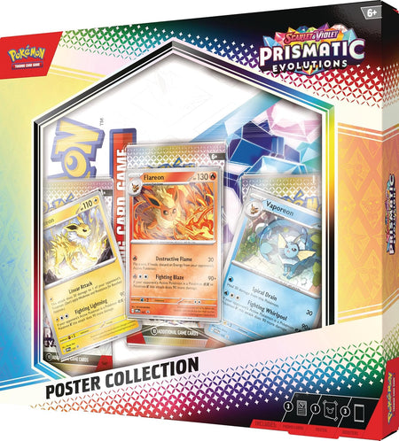 Pokemon TCG: Scarlet & Violet - Prismatic Evolutions Poster Collection Card Game Pokemon