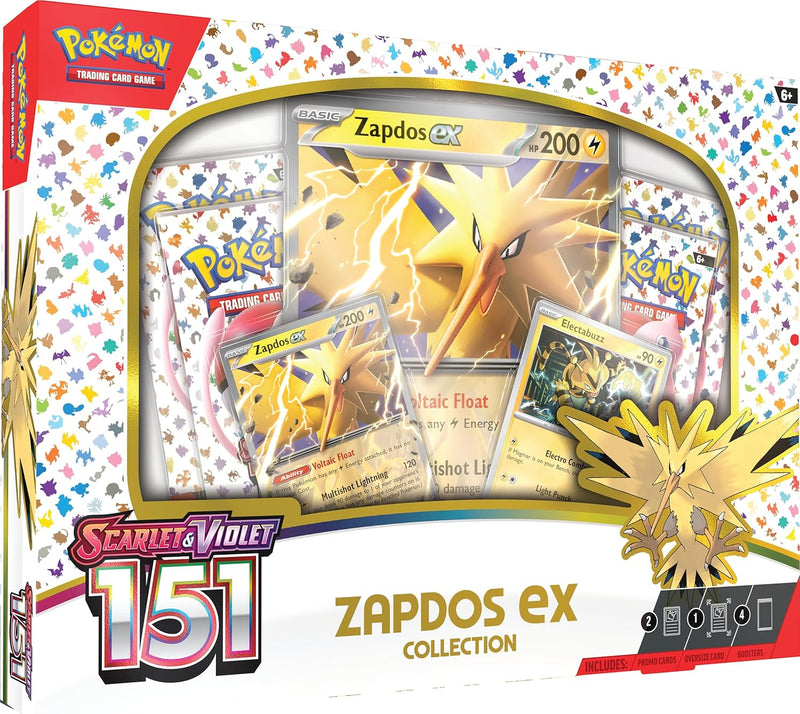 Pokemon TCG: Scarlet & Violet - 151 Collection - Zapdos EX Card Game Pokemon