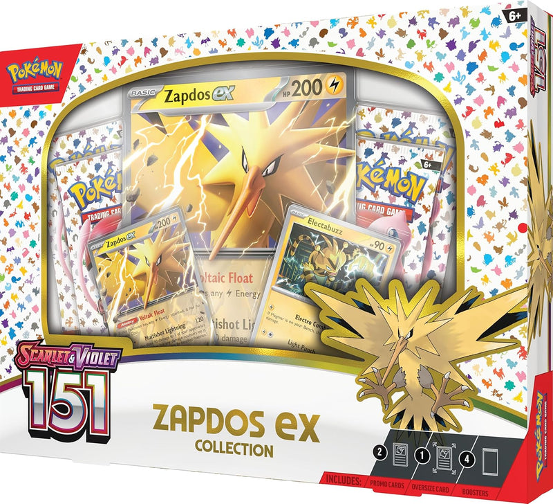 Pokemon TCG: Scarlet & Violet - 151 Collection - Zapdos EX Card Game Pokemon