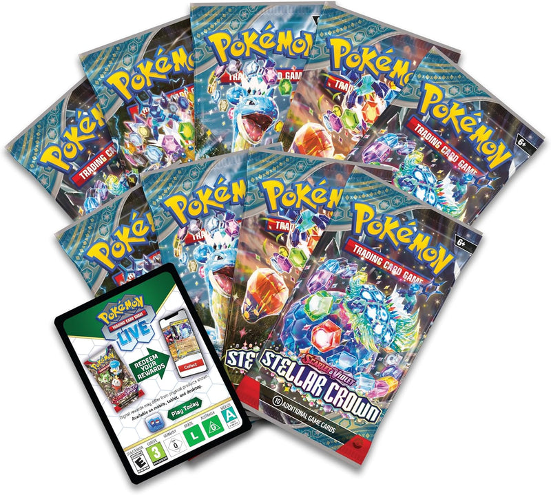 Pokemon TCG: Scarlet & Violet - Stellar Crown Elite Trainer Box Card Game Pokemon