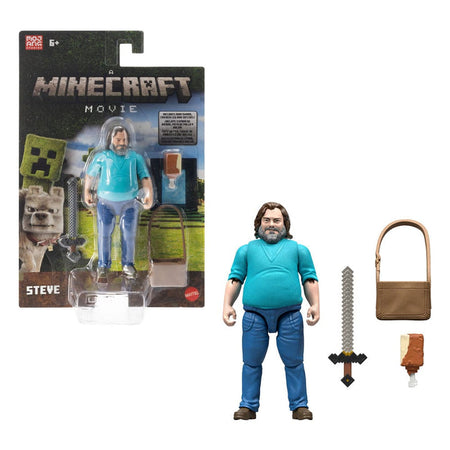 A Minecraft Movie: Steve - 4" Action Figure Toys & Games Mattel