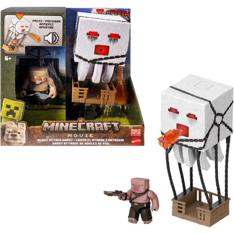 A Minecraft Movie: Blast Attack Ghast Playset Toys & Games Mattel