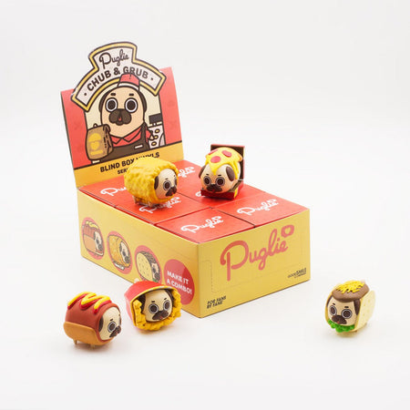 Puglie Chub & Grub Blind Box Vinyl Toys Collectible Puglie Mart Six Boxes (Full Set)