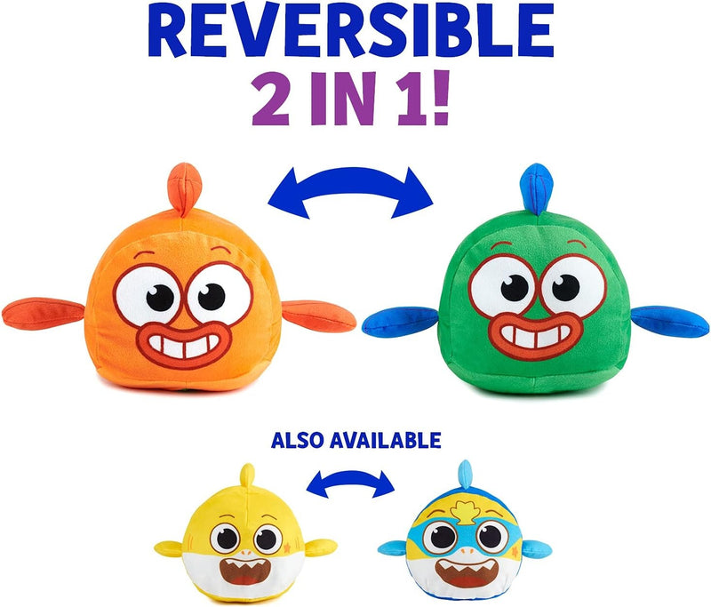 Baby Shark's Big Show!: William and Captain Kelp Reversible Plush Toys & Games WowWee