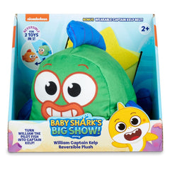 Baby Shark's Big Show!: William and Captain Kelp Reversible Plush Toys & Games WowWee