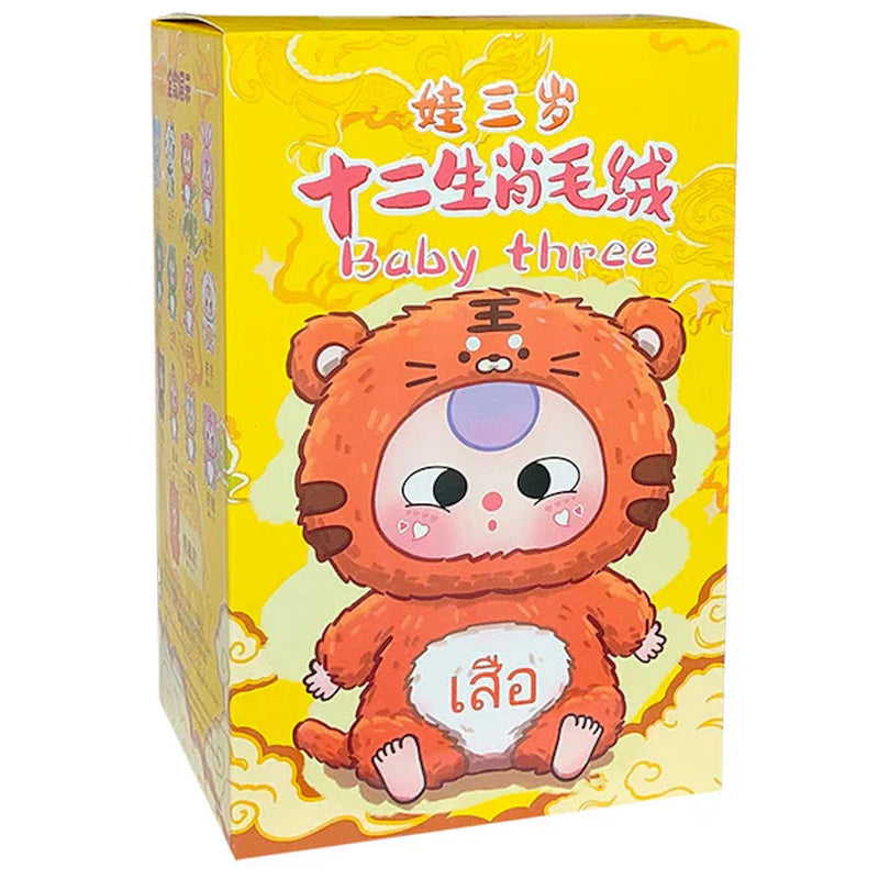 Baby Three: 12 Zodiac Plush Blind Box - 1 Random Figure Toys & Games Big beautiful (Dongguan) Toy Co.