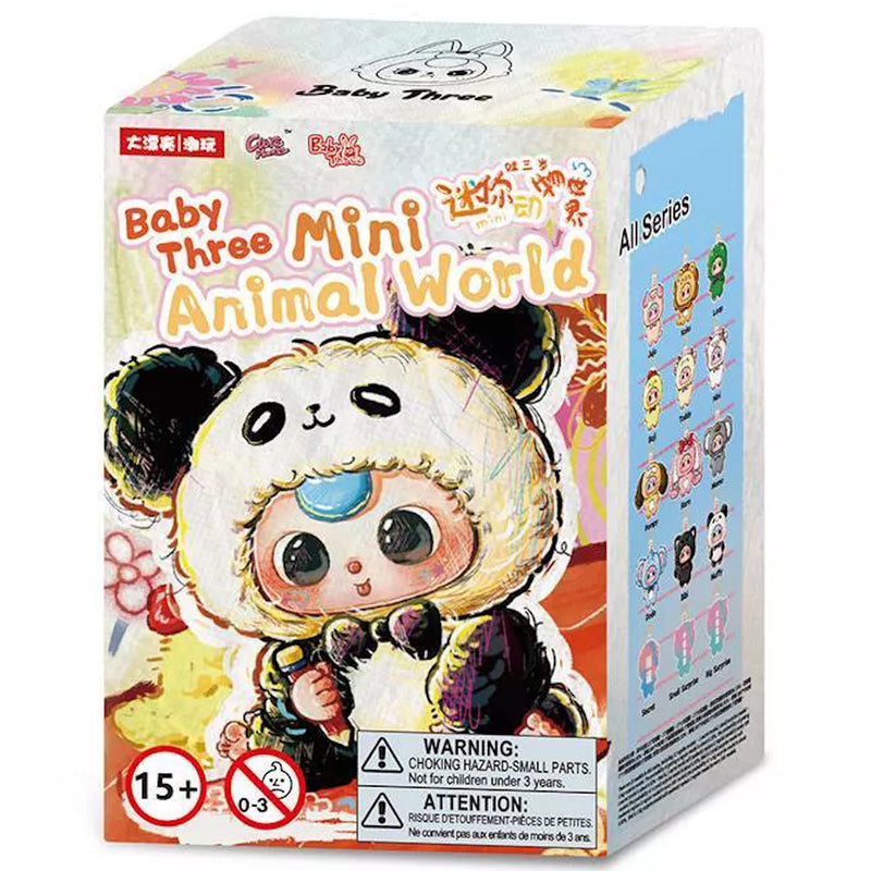 Baby Three: Mini Animal World Plush Blind Box - 1 Random Figure Toys & Games Big beautiful (Dongguan) Toy Co.