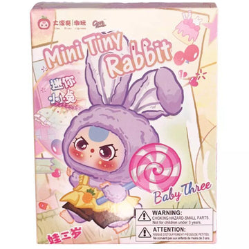 Baby Three: Mini Tiny Rabbit Plush Blind Box - 1 Random Figure Toys & Games Big beautiful (Dongguan) Toy Co.