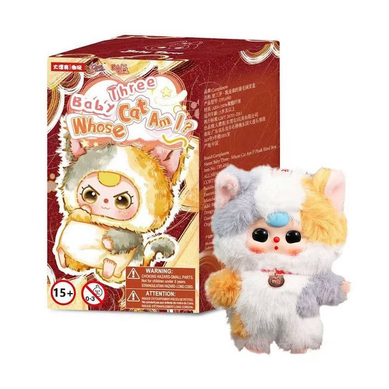 Baby Three: Whose Cat Am I Plush Blindbox - 1 Random Figure Toys & Games Big beautiful (Dongguan) Toy Co.