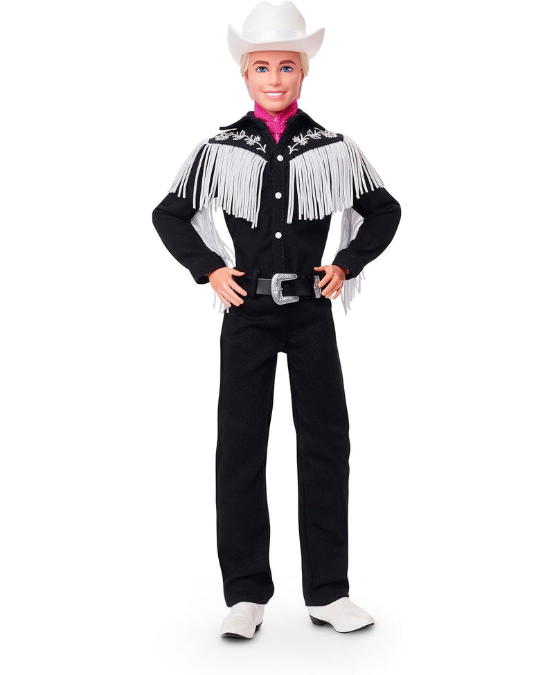 Barbie the Movie: Ken Doll Wearing Black and White Western Outfit Toys & Games Mattel
